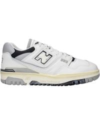 New Balance - Sneakers 550 Uomo Pelle Bianco/Grigio Chiaro - Lyst