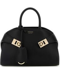 Ferragamo - Salvatore Leather Mini Hug Handbag - Lyst