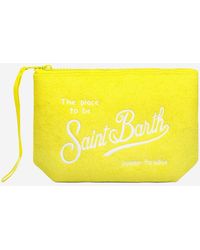 MC2 Saint Barth - Aline Clutch Bag With Logo - Lyst