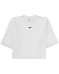 Off-White c/o Virgil Abloh - Logo Crew Neck T-Shirt - Lyst