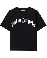 Palm Angels - T-Shirt aus Baumwolle mit -Logo - Lyst