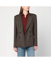 Blazé Milano - Blazé Milano Wool Pied De Poule Double Breasted Blazer - Lyst