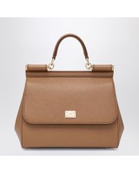 Dolce & Gabbana - Large Caramel Sicily Hand Bag - Lyst