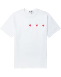 COMME DES GARÇONS PLAY - "Logo Print" T-Shirt - Lyst