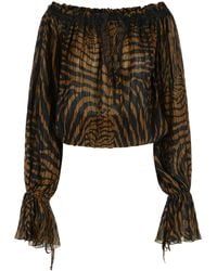Blumarine - Viscose Blouse - Lyst