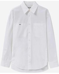 WOOYOUNGMI - Katoenen Overhemd Met Logo - Lyst