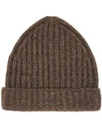 Maison Margiela - Ribbed Beanie Hat - Lyst