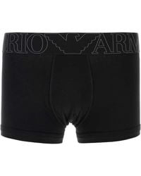 Emporio Armani - Stretch Cotton Boxer - Lyst