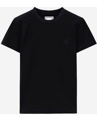 WOOYOUNGMI - Katoenen T-shirt Met Print Op De Achterkant - Lyst