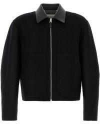 Givenchy Logo-embroidered Wool Bomber Jacket in Pink | Lyst