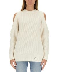 Ganni - Jersey With Logo - Lyst