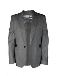 Off-White c/o Virgil Abloh - Pinstriped Wool Blazer With Signature Detail - Lyst