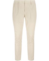 Dondup - Alfredo Slim Fit Cotton Trousers - Lyst
