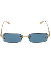 Linda Farrow - Occhiali Da Sole Lfl1131 A Taylor C14 Gollo Giallo/Oro Chiaro/17/140 - Lyst