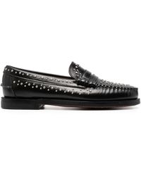 Sebago - Dan Studs Black en cuir mocassins - Lyst