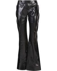 Tom Ford - Uitlopende Leer En Fluwelen Broek - Lyst