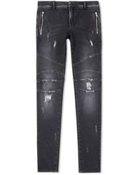 Balmain - Jeans in cotone e denim - Lyst