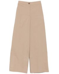 Emporio Armani - Cotton Trousers - Lyst