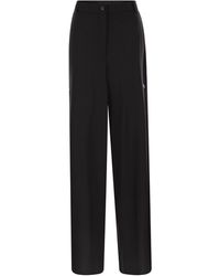 Sportmax - Pantalón Edere De Lana Con Botones - Lyst