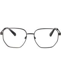 Calvin Klein - Dark Ruthenium Metal Glasses - Lyst