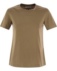 Max Mara - Reno Crew Neck Cotton T -shirt - Lyst