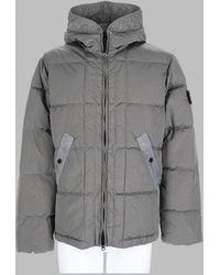 Stone Island - Quilted Hooded Sports Jacket - Lyst