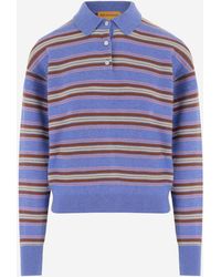 Guest In Residence - Gestreepte Kasjmier Trui - Lyst