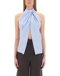 Stella McCartney - Sleeveless Top With Panel - Lyst