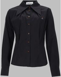 Vivienne Westwood - Cotton Shirt Violin Logo - Lyst
