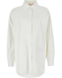 Valentino Garavani - Cotton Blend Oversize Shirt - Lyst