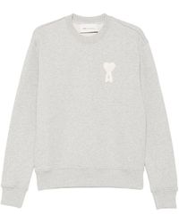 Ami Paris - Sweater Met Hart Applicatie - Lyst