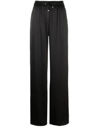 Herno - Palazzo-broek Met Hoge Taille - Lyst