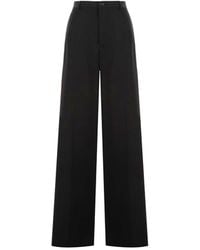 Balenciaga - Wool Flared Pants - Lyst