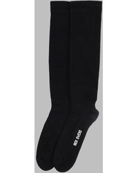 Rick Owens - Cotton-Blend Ribbed Knee-High Socks - Lyst