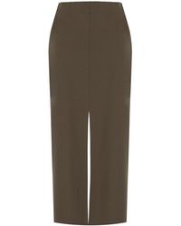 Harris Wharf London - Ebony Midi Skirt - Lyst