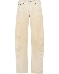 Acne Studios - '2006 F' Losse Pasvorm Witte Katoenen Jeans - Lyst