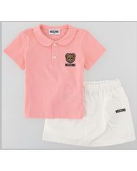 Moschino - Mini Polo-Shirt And Skirt Set For Girls - Lyst