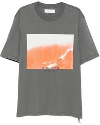Oamc Peacemaker - Regular Tee Slow Down Print - Lyst