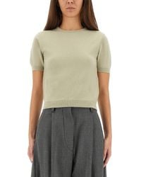 Maison Margiela - Wool Crew Neck T-Shirt - Lyst