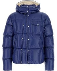 Moncler - Blue Nylon Serfanto Down Jacket - Lyst