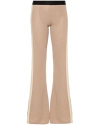Palm Angels - Logo Tape Knitted Trousers - Lyst