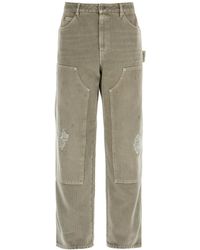 Golden Goose - Distressed Effect Pants - Lyst