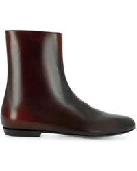 Dries Van Noten - Bottines En Cuir - Lyst