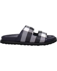 Burberry - Slippers And Clogs Fabric/Ivory - Lyst