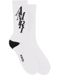 Amiri - Stack Logo Socks - Lyst