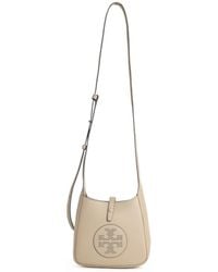 Tory Burch - 'Miller Swing' Medium 'Soft Cement' Lear Crossbody Bag - Lyst