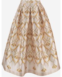 Lunatica Milano - Ausgestellter Rock von mit Fantasy-Print - Lyst