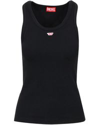 DIESEL - Top Zwart - Lyst