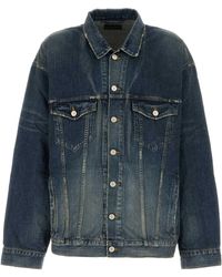 Balenciaga - Denim Oversize Jacket - Lyst