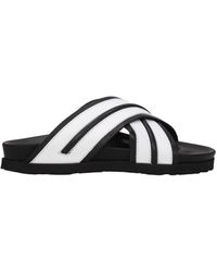 Palm Angels - Hausschuhe und Hufe Frauen Haut weiß/schwarz - Lyst
